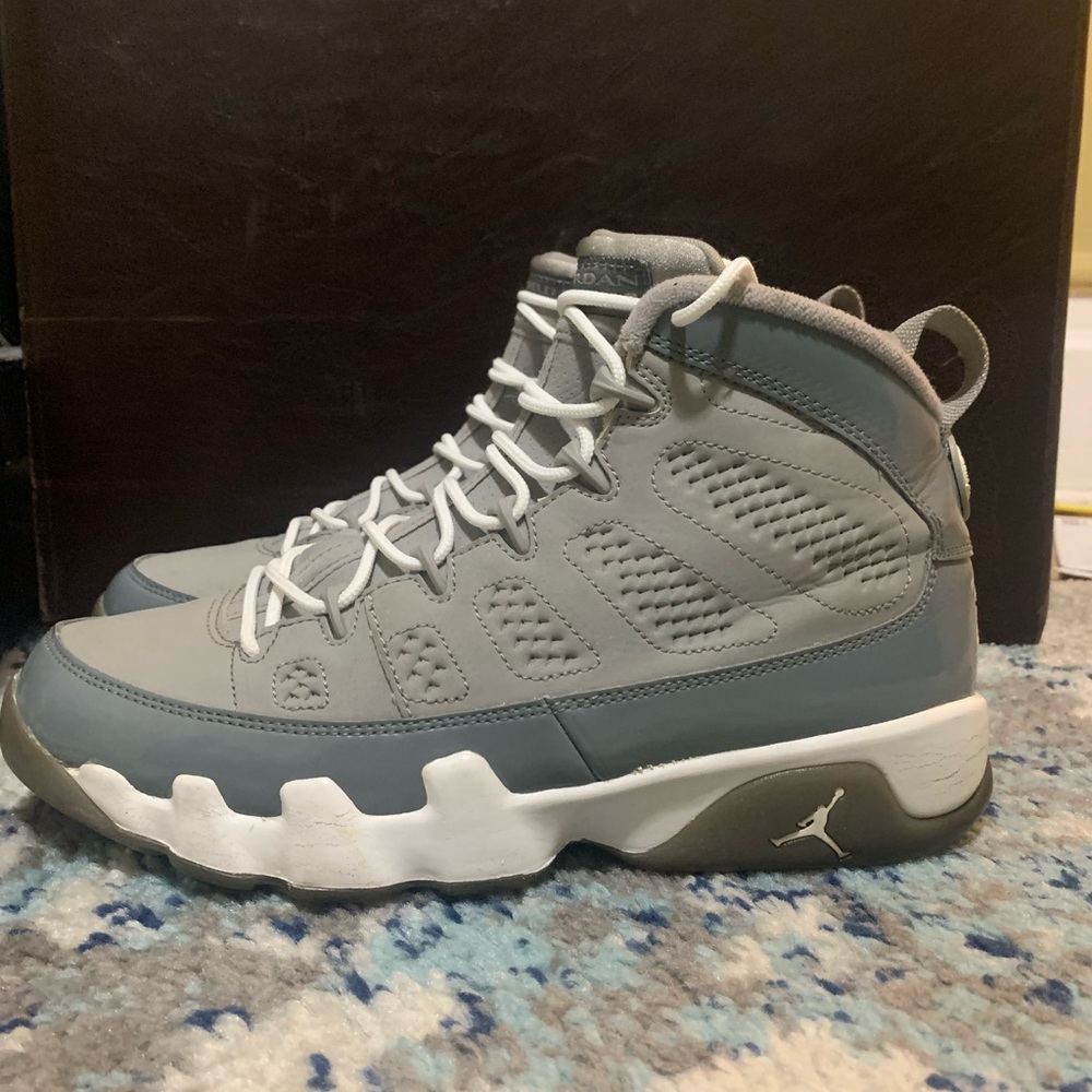 Nike Air Jordan 9 Retro Cool Grey 2012 Size 8 302370-015 Gray White OG IX High